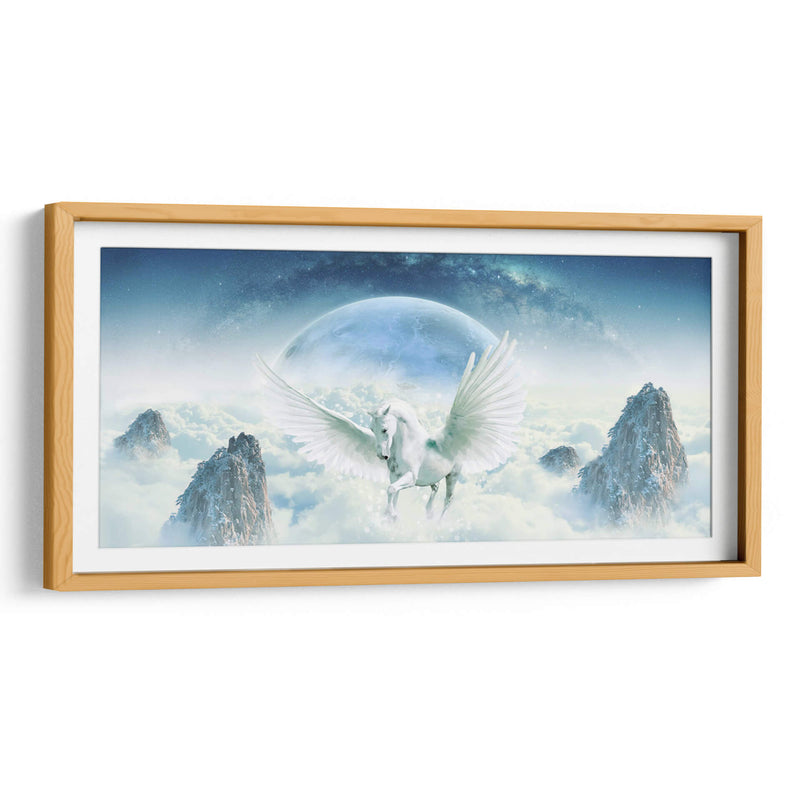 White unicorn | Cuadro decorativo de Canvas Lab