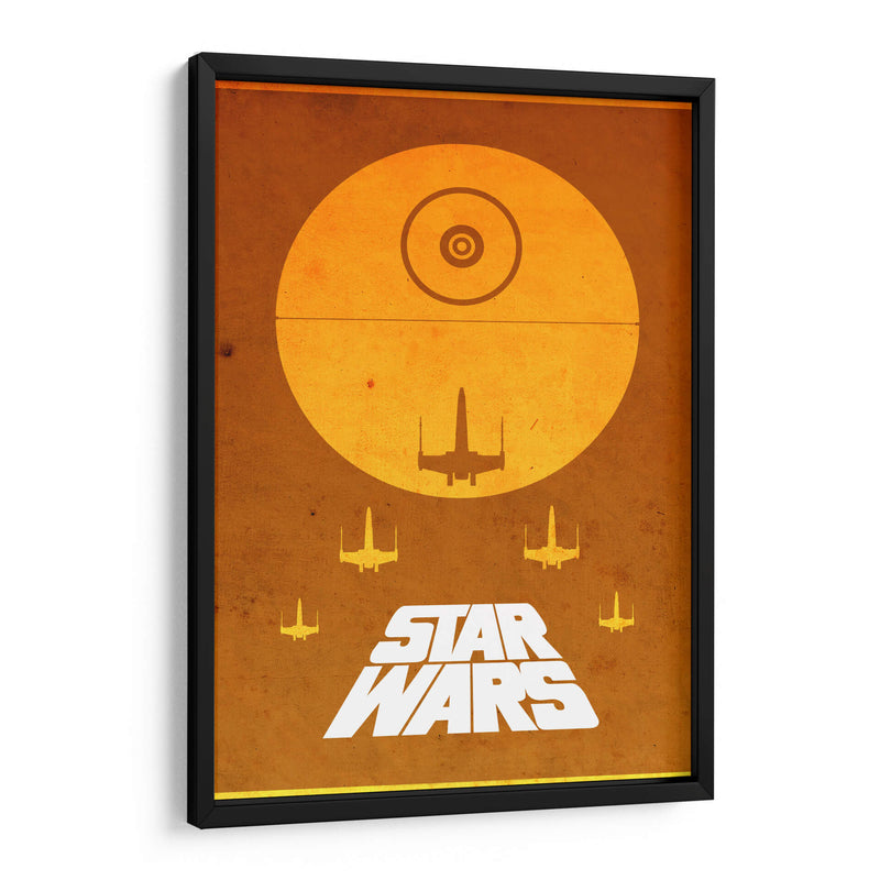 Yellow Star Wars | Cuadro decorativo de Canvas Lab
