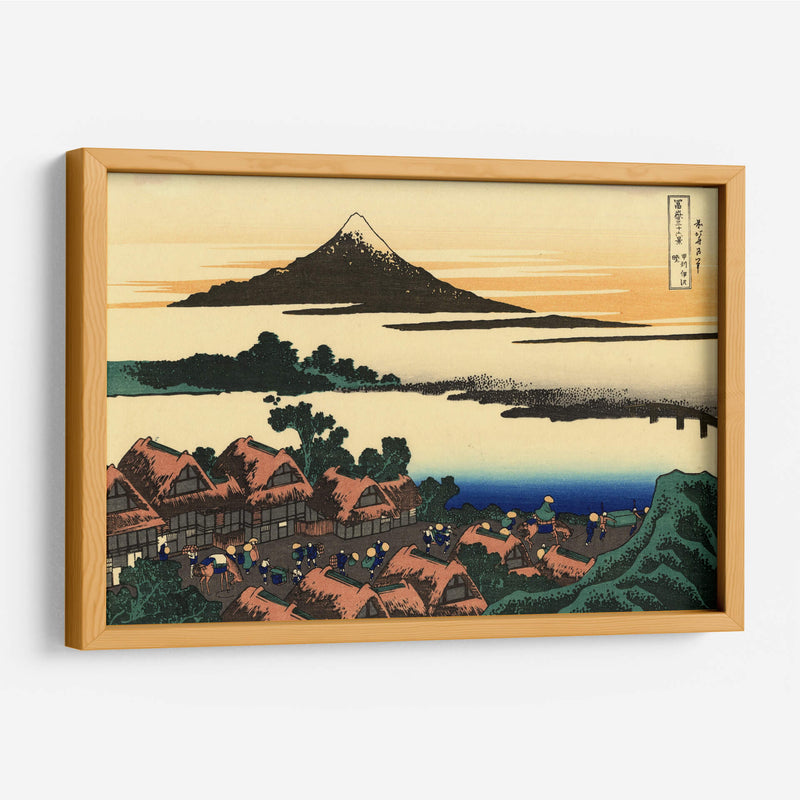 Aldea Inunki - Katsushika Hokusai | Cuadro decorativo de Canvas Lab