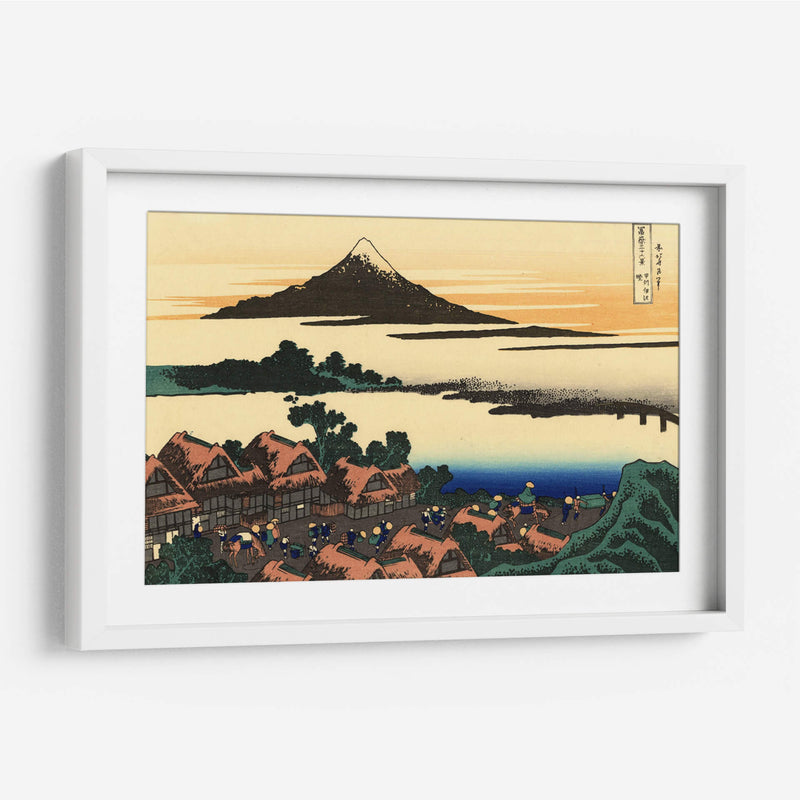 Aldea Inunaki - Katsushika Hokusai | Cuadro decorativo de Canvas Lab
