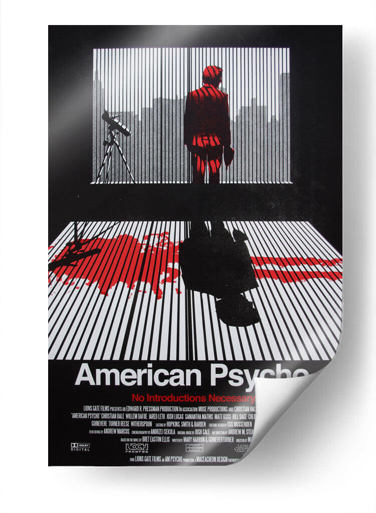 American Psycho poster | Cuadro decorativo de Canvas Lab