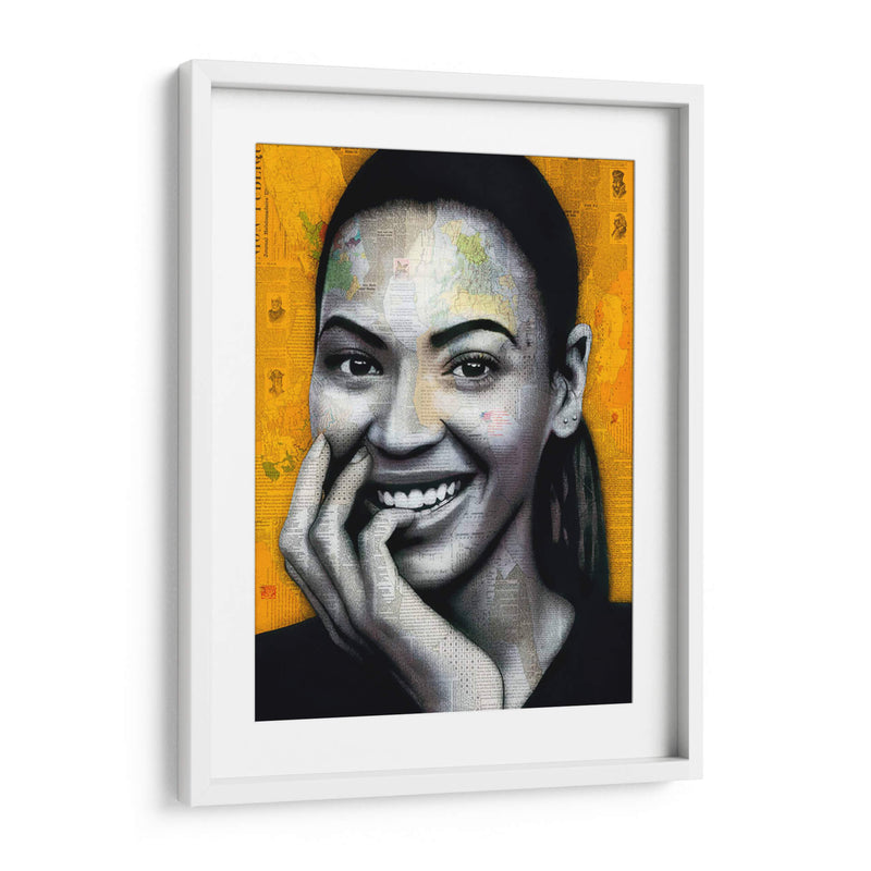Beyonce sobre letras | Cuadro decorativo de Canvas Lab