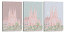 Sagrada Familia - Set de 3 - DRAM - Cuadro decorativo | Canvas Lab