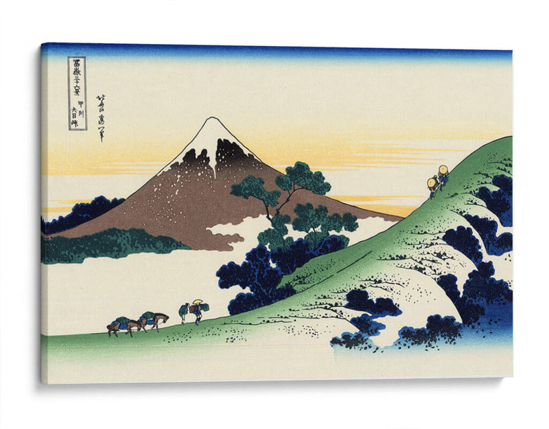 Inume pass in the Kai Province - Katsushika Hokusai | Cuadro decorativo de Canvas Lab