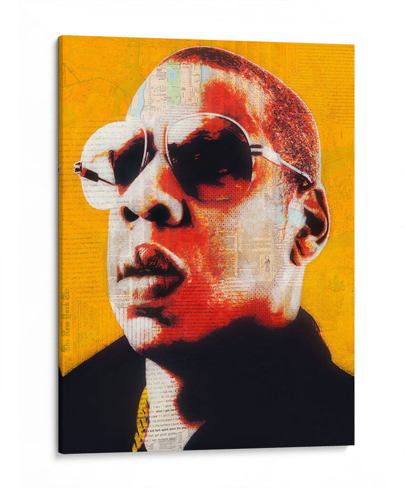 Jay Z sobre letras | Cuadro decorativo de Canvas Lab