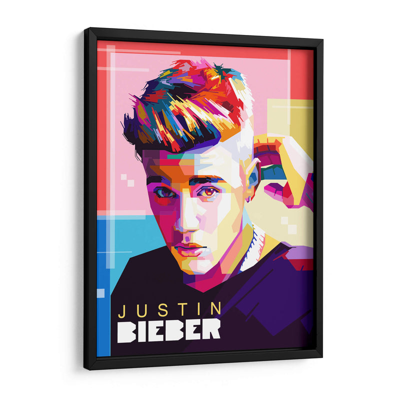 Justin Bieber pop art | Cuadro decorativo de Canvas Lab