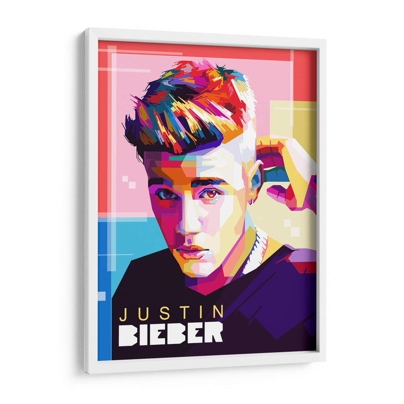Justin Bieber pop art | Cuadro decorativo de Canvas Lab