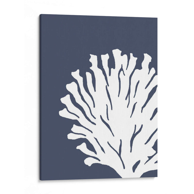 Corales Blancos En Índigo Azul D - Fab Funky | Cuadro decorativo de Canvas Lab
