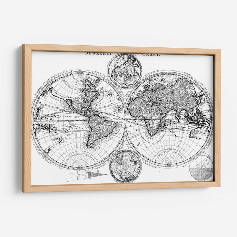 Plan Personalizado Del Mapa Del Mundo - Studio W | Cuadro decorativo de Canvas Lab