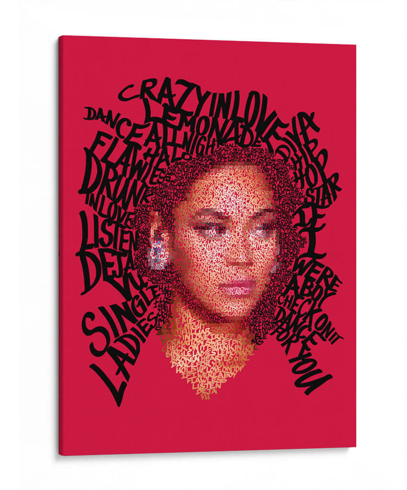 Letras de Beyonce | Cuadro decorativo de Canvas Lab