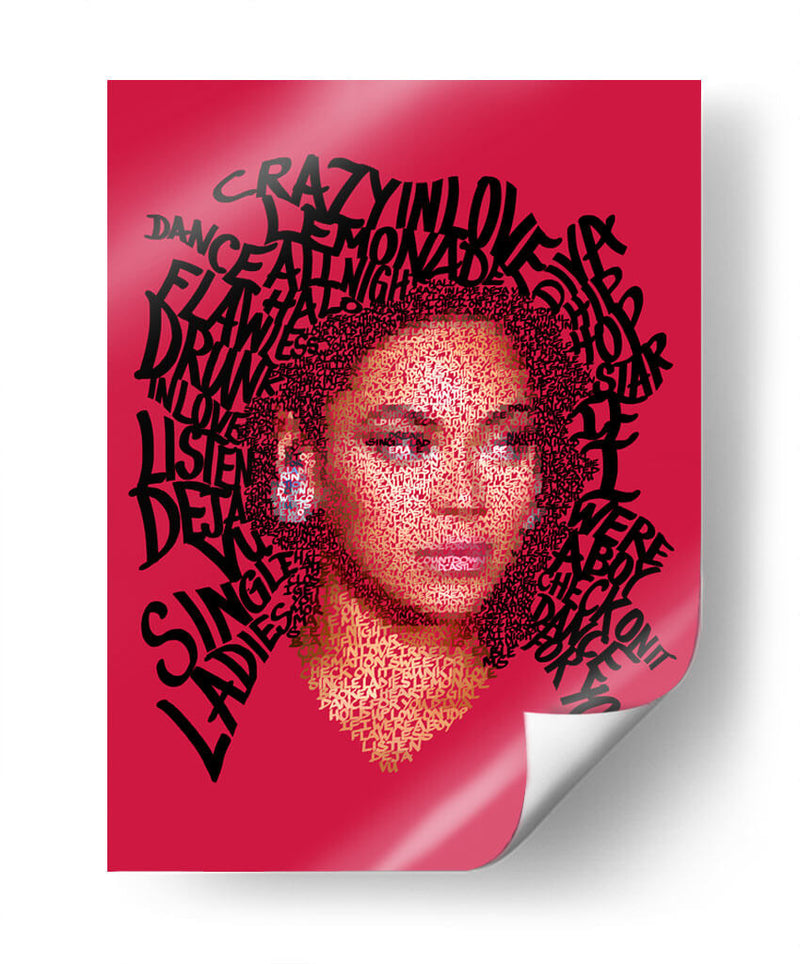 Letras de Beyonce | Cuadro decorativo de Canvas Lab