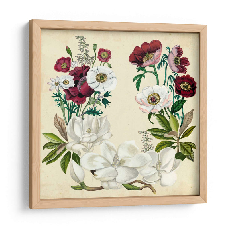Magnolia Y Corona De Amapola I - Naomi McCavitt | Cuadro decorativo de Canvas Lab