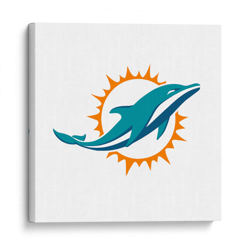 Logo Miami Dolphins | Cuadro decorativo de Canvas Lab