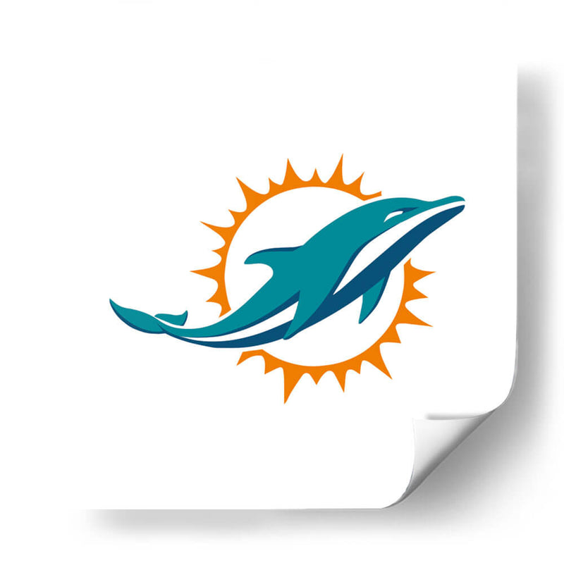 Logo Miami Dolphins | Cuadro decorativo de Canvas Lab