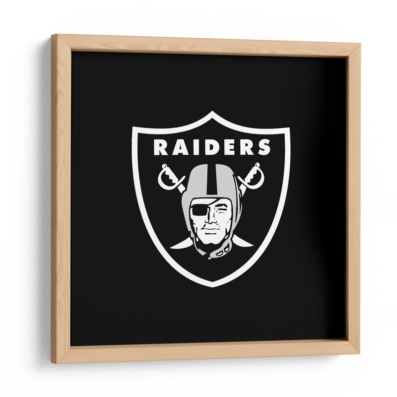 Logo Oakland Raiders | Cuadro decorativo de Canvas Lab