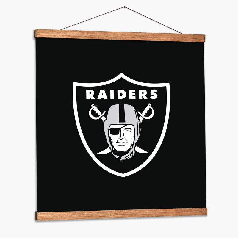Logo Oakland Raiders | Cuadro decorativo de Canvas Lab