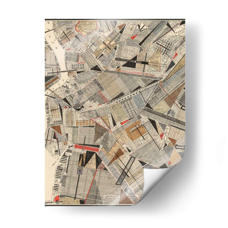 Mapa Moderno De Brooklyn - Nikki Galapon | Cuadro decorativo de Canvas Lab