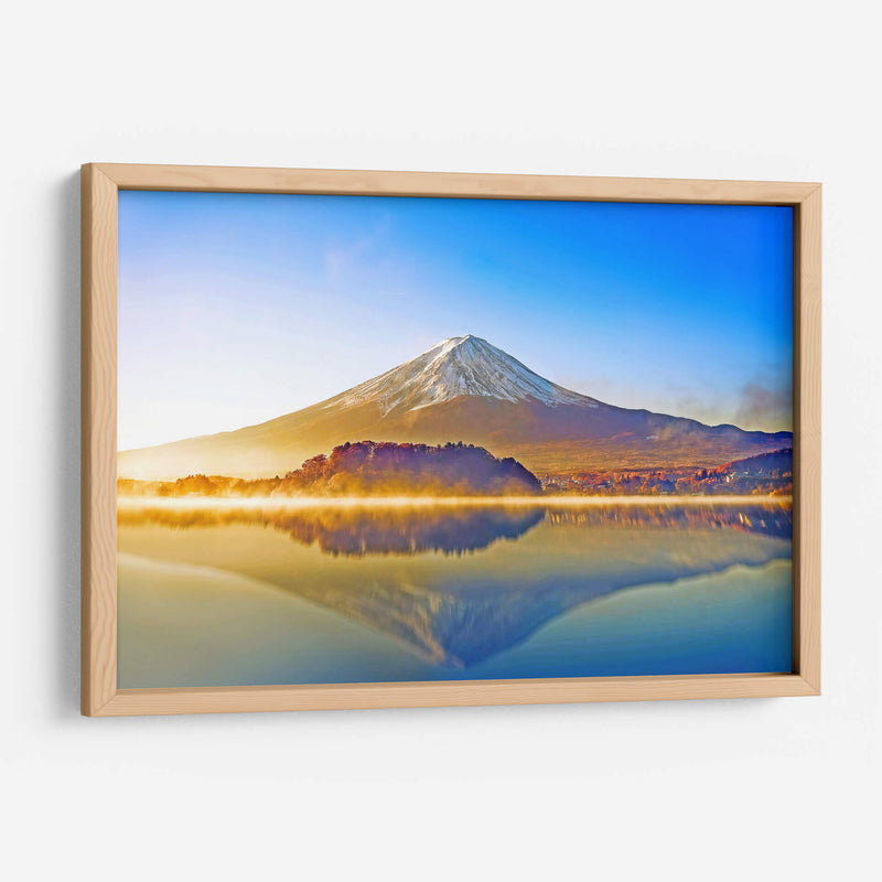 Monte Fuji a color | Cuadro decorativo de Canvas Lab