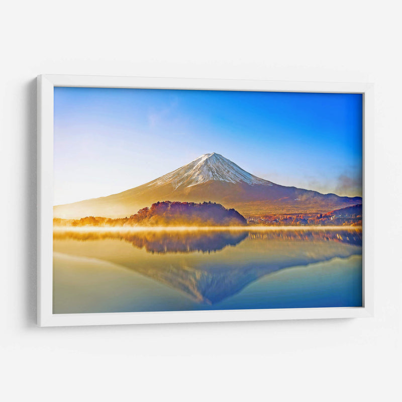 Monte Fuji a color | Cuadro decorativo de Canvas Lab