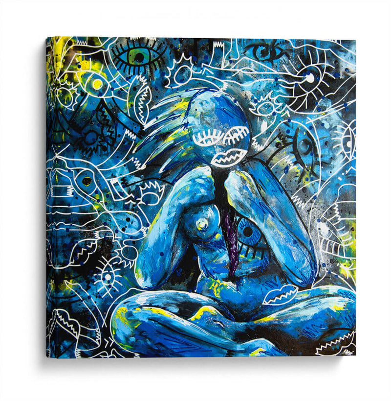 Mujer azul | Cuadro decorativo de Canvas Lab