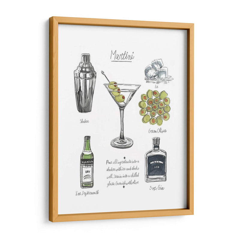Cóctel Clásico - Martini - Naomi McCavitt | Cuadro decorativo de Canvas Lab