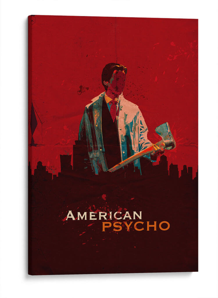 Red American Psycho | Cuadro decorativo de Canvas Lab