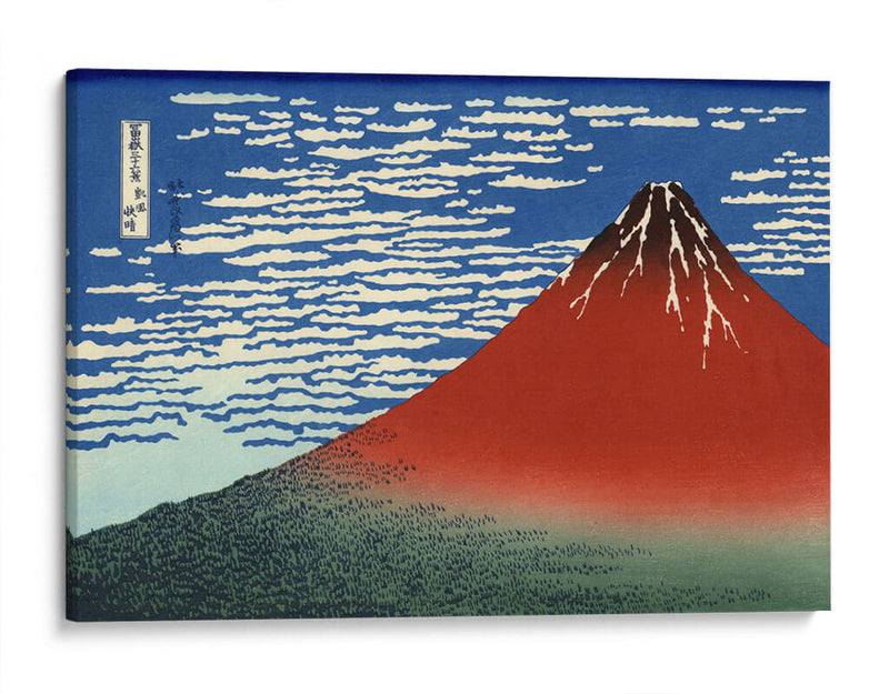 Red Fuji - Katsushika Hokusai | Cuadro decorativo de Canvas Lab