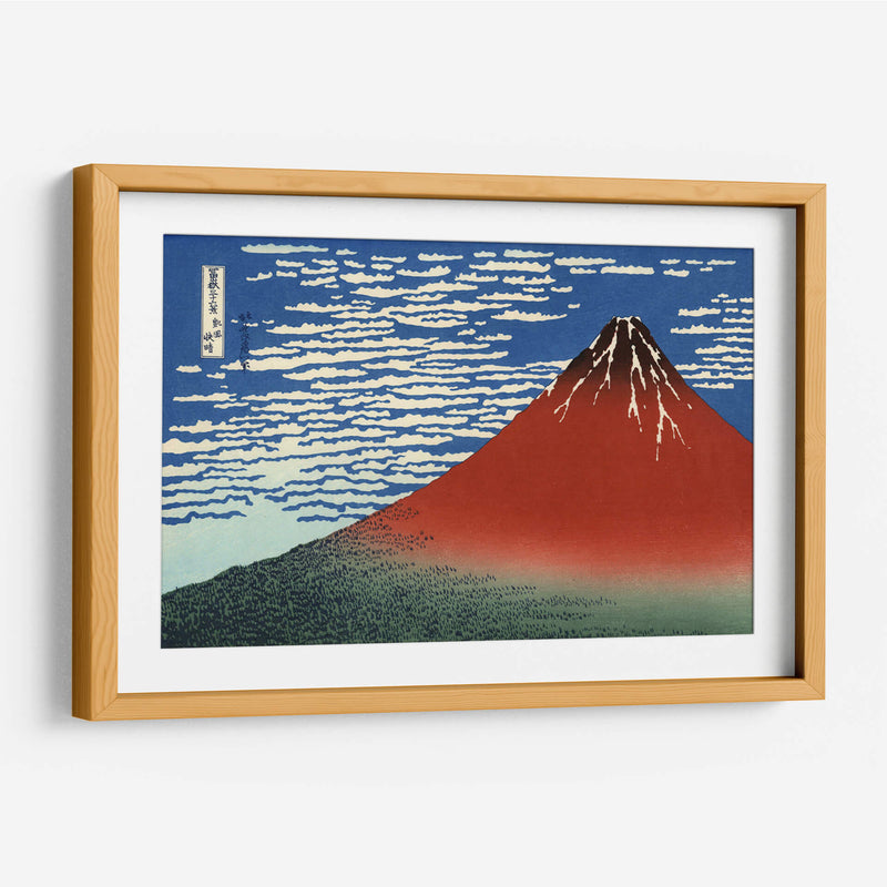 Red Fuji - Katsushika Hokusai | Cuadro decorativo de Canvas Lab