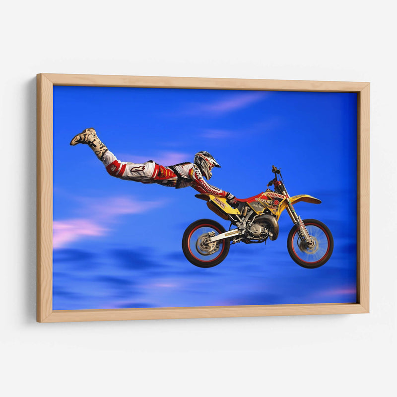 Salto en motocross | Cuadro decorativo de Canvas Lab
