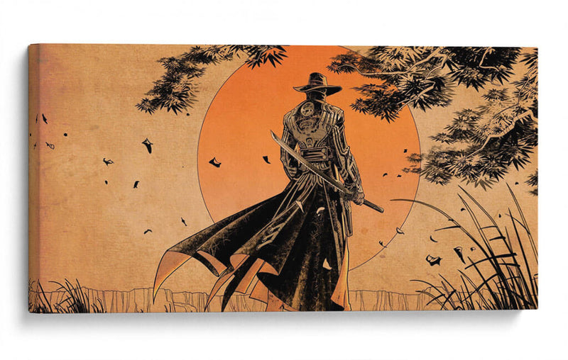 Samurai solitario | Cuadro decorativo de Canvas Lab