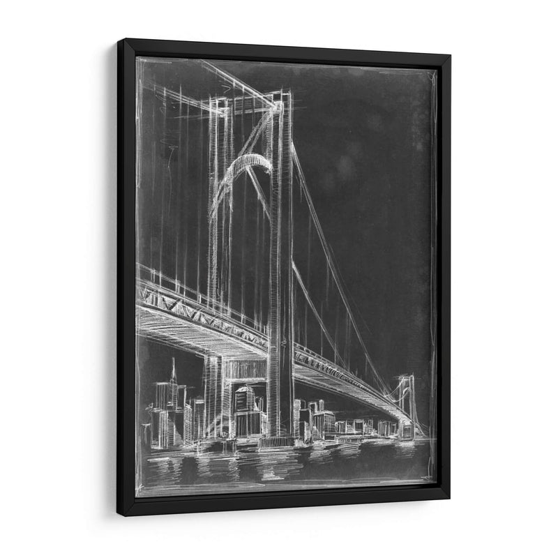 Puente De Suspensión Blueprint I - Ethan Harper | Cuadro decorativo de Canvas Lab