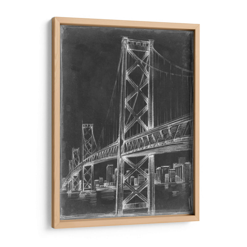 Puente De Suspensión Blueprint Ii - Ethan Harper | Cuadro decorativo de Canvas Lab