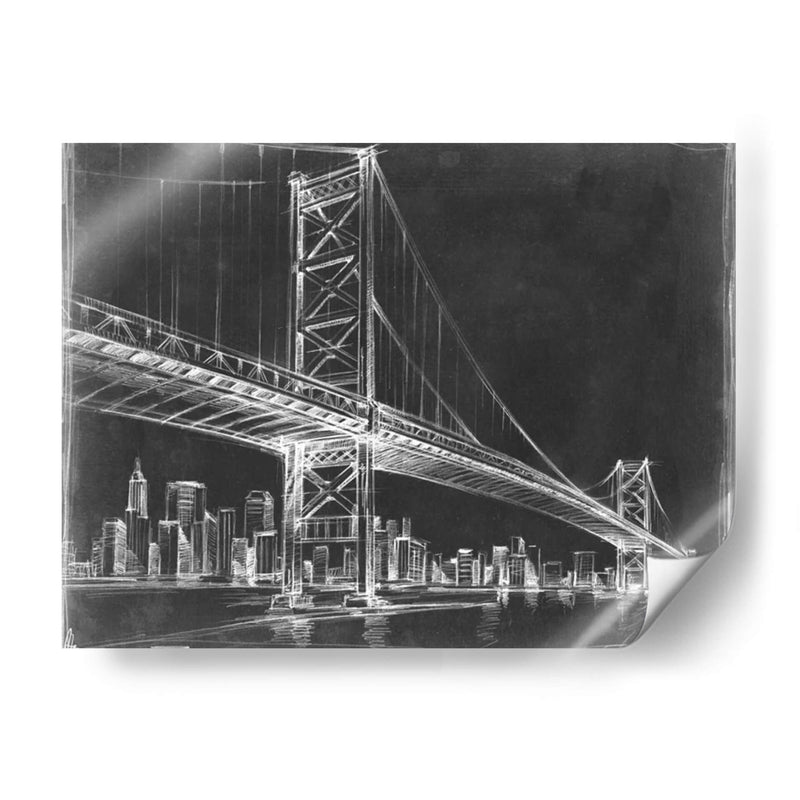 Puente De Suspensión Blueprint Iii - Ethan Harper | Cuadro decorativo de Canvas Lab