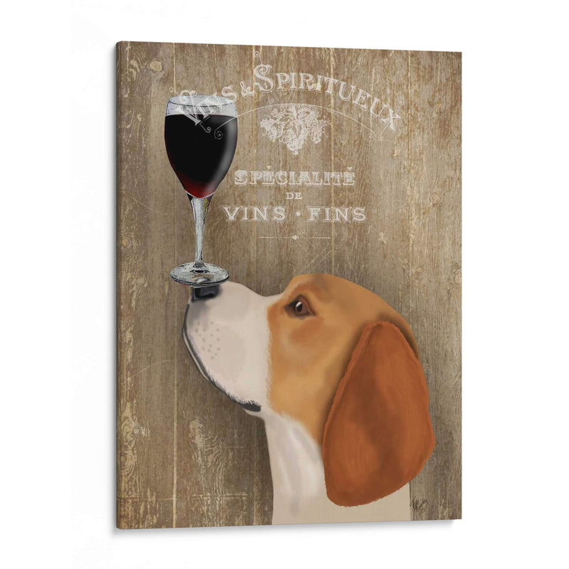 Perro Au Vin Beagle - Fab Funky | Cuadro decorativo de Canvas Lab