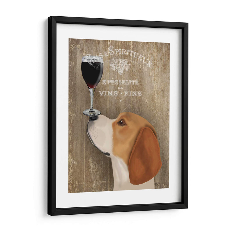 Perro Au Vin Beagle - Fab Funky | Cuadro decorativo de Canvas Lab