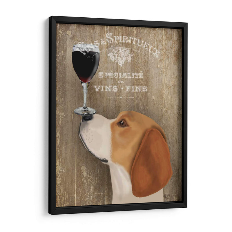 Perro Au Vin Beagle - Fab Funky | Cuadro decorativo de Canvas Lab