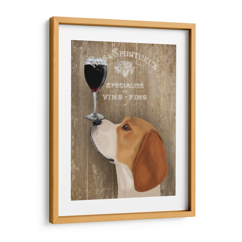 Perro Au Vin Beagle - Fab Funky | Cuadro decorativo de Canvas Lab