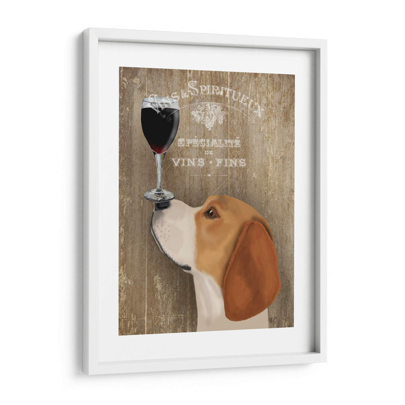 Perro Au Vin Beagle - Fab Funky | Cuadro decorativo de Canvas Lab