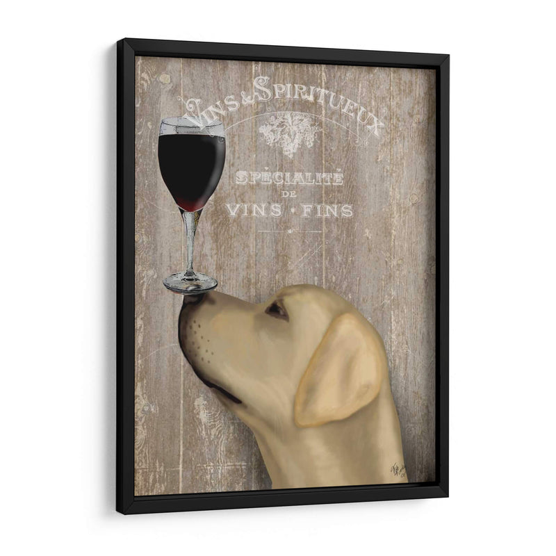 Perro Au Vin Amarillo Labrador - Fab Funky | Cuadro decorativo de Canvas Lab