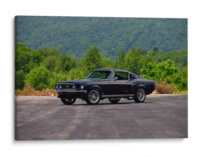 1968 Ford Mustang GT Fastback Muscle | Cuadro decorativo de Canvas Lab