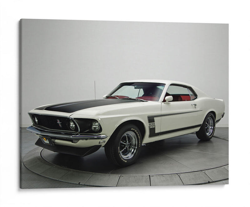 1969 Ford Mustang Boss 302 | Cuadro decorativo de Canvas Lab