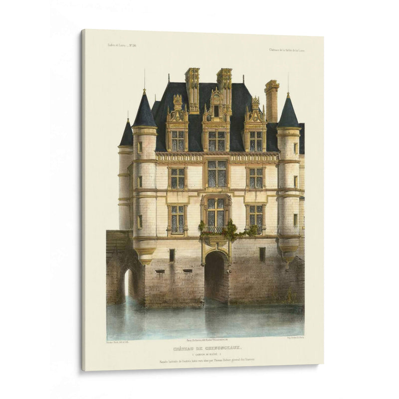 Petite Francés Chateaux Xi - Victor Petit | Cuadro decorativo de Canvas Lab