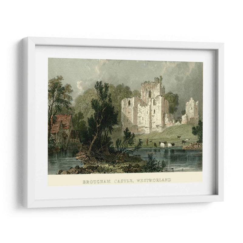 Castillo De Brougham, Westmoreland - T. Allom | Cuadro decorativo de Canvas Lab