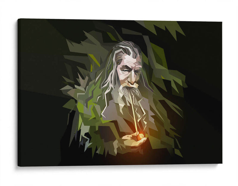 Gandalf ilustrado | Cuadro decorativo de Canvas Lab