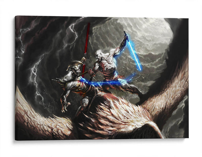 God of War fight | Cuadro decorativo de Canvas Lab