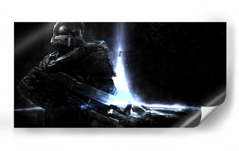 Halo 4 black | Cuadro decorativo de Canvas Lab
