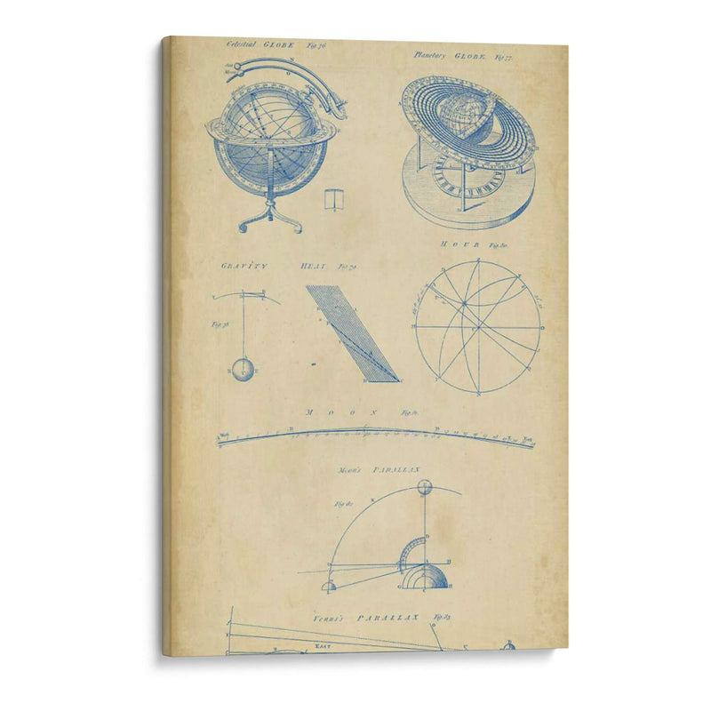 Astronomía Vintage Iii - Chambers | Cuadro decorativo de Canvas Lab