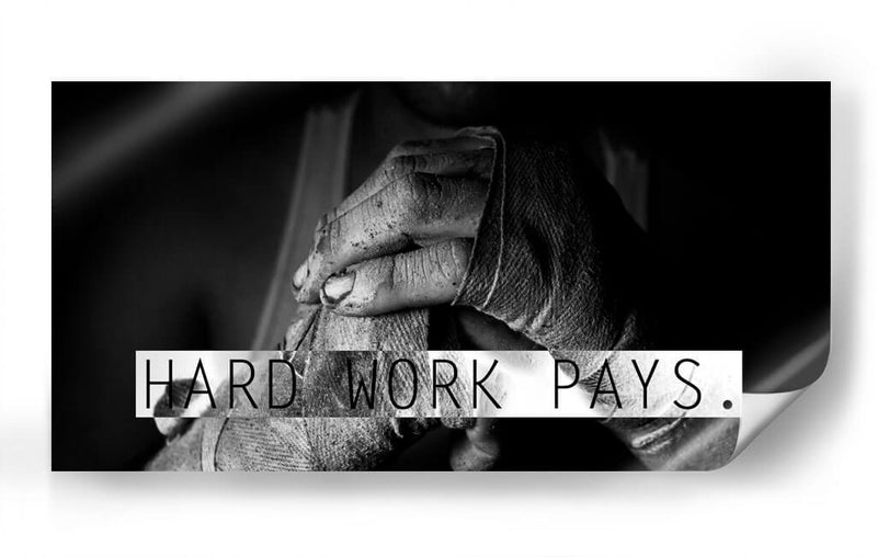 Hard work pays | Cuadro decorativo de Canvas Lab