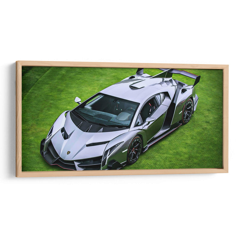 Lamborghini Veneno silver gray | Cuadro decorativo de Canvas Lab
