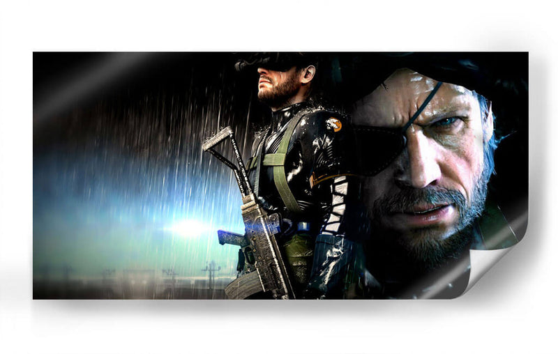 Metal Gear rain | Cuadro decorativo de Canvas Lab